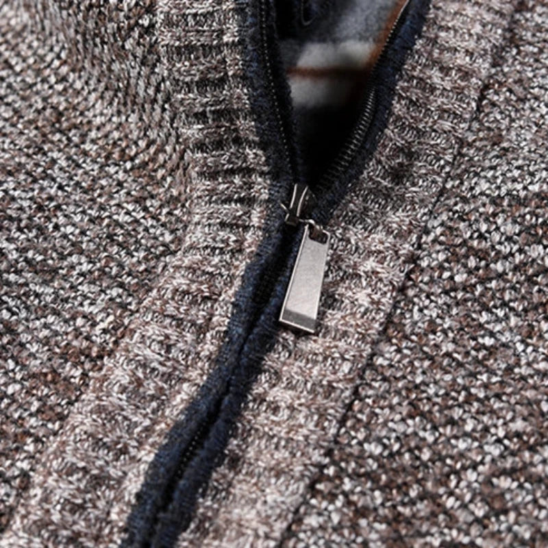 Strickjacke mit Reißverschluss für Herren