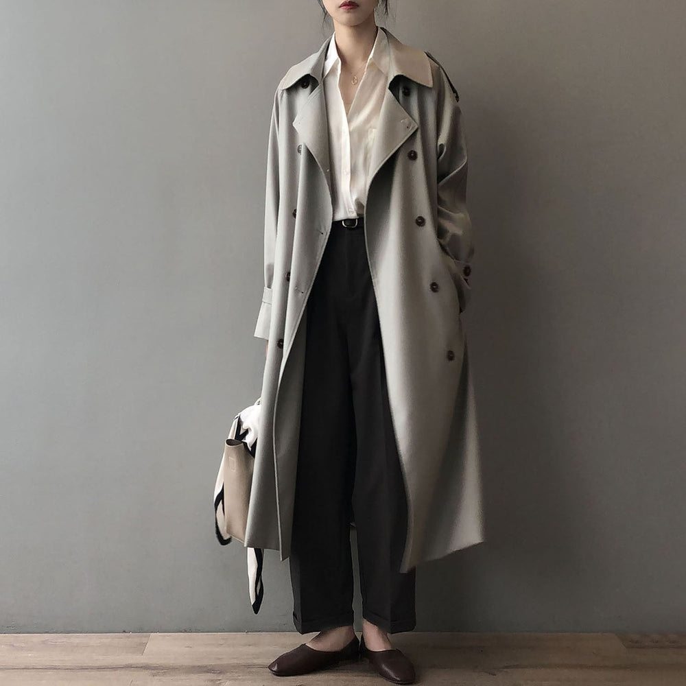 Zweireihiger Trenchcoat für Damen