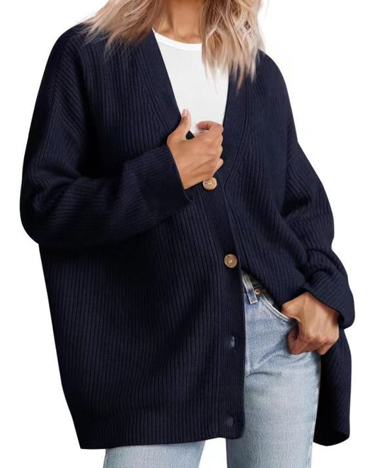 Damen Strickjacke mit Knöpfen