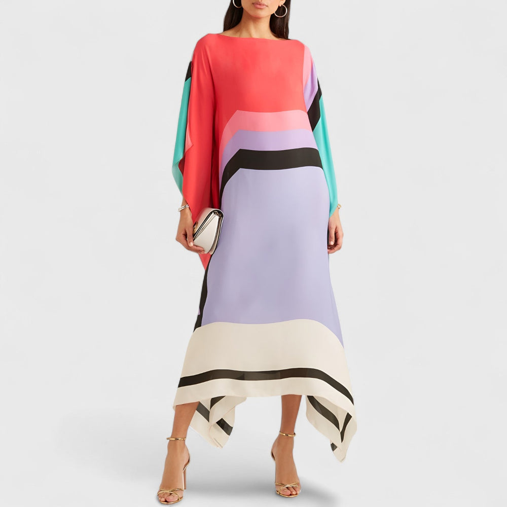 Lockeres Geometrisches Damen Kaftan