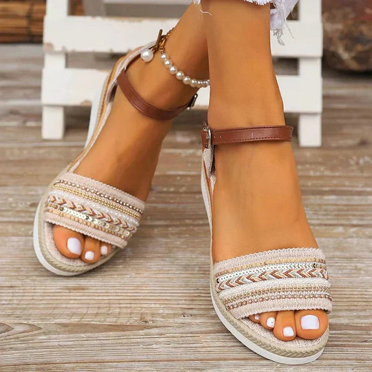 Maritime Elegante Damen Sandalen