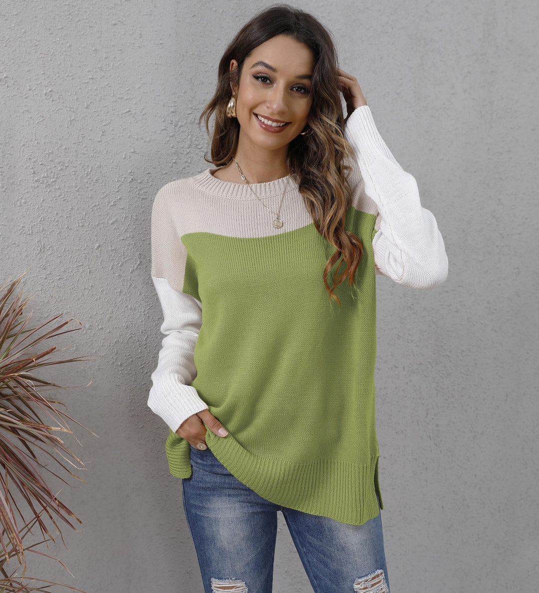 Langärmliger Pullover für Damen