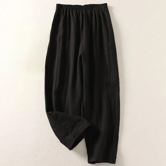 Luftige Leinen Damen Sommerhose