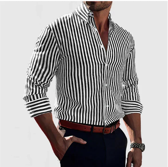 Gestreiftes Herren Hemd