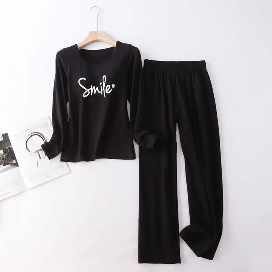 Pyjama-Set für Damen mit langen Ärmeln