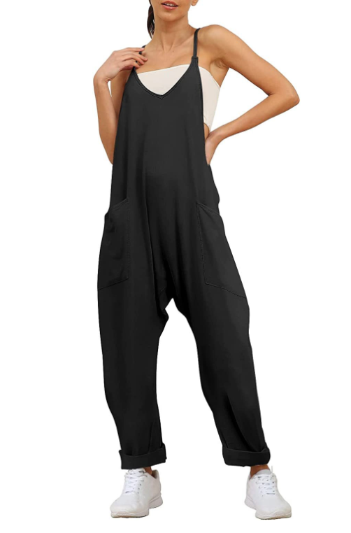 Einfarbiger Jumpsuit Damen