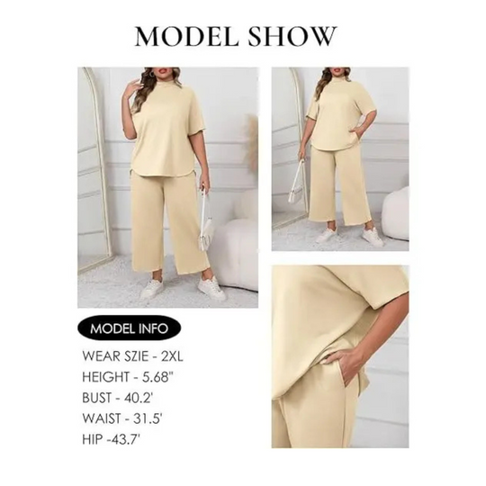Gemütliches Damen Loungewear Set mit Fledermausärmeln