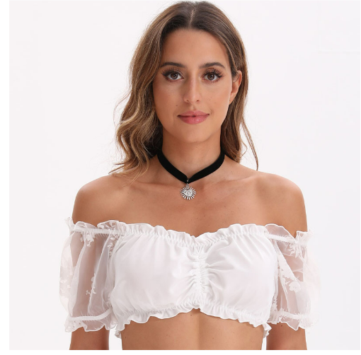 Traditionelle Oktoberfest Dirndlbluse für Damen