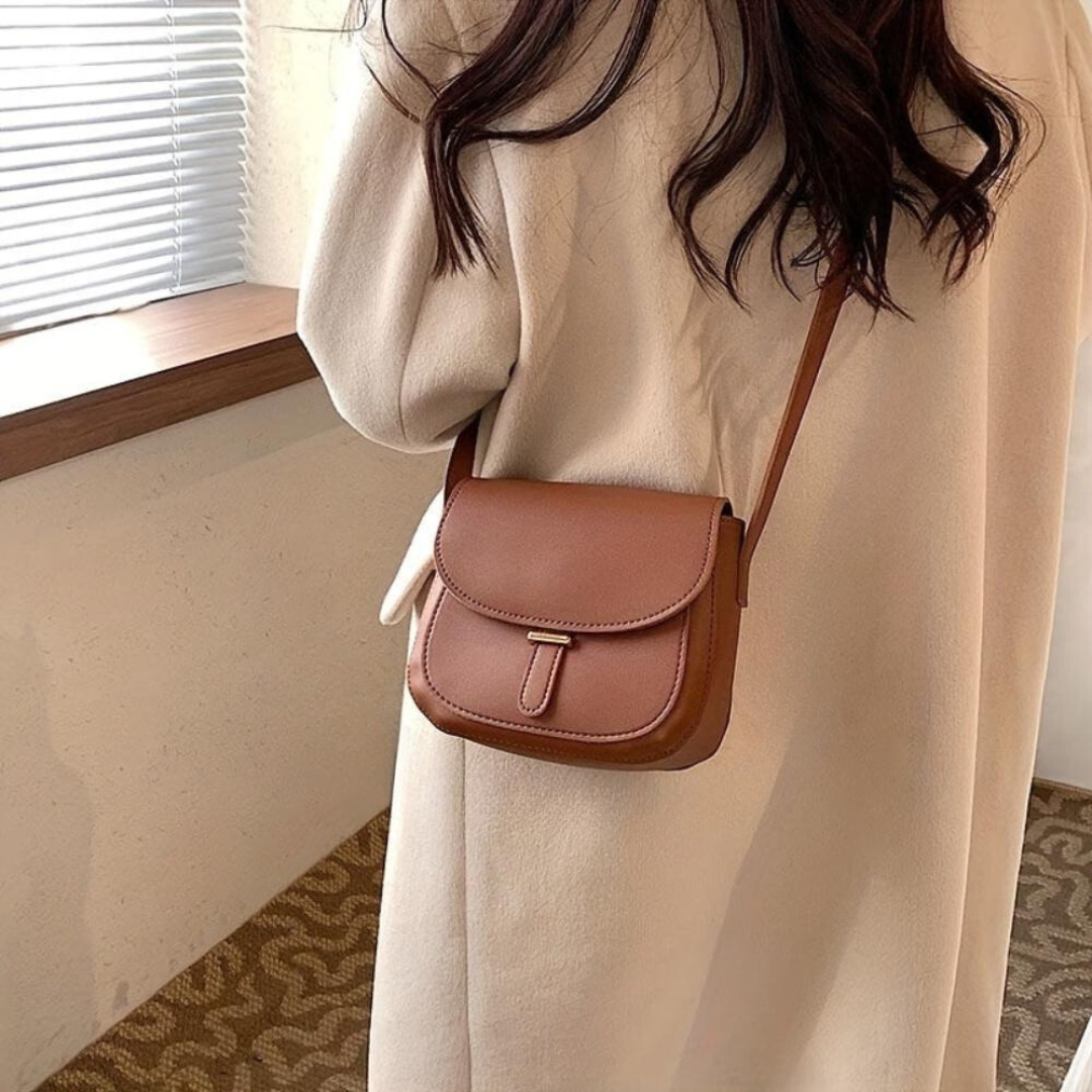 Retro Damen Satteltasche mit Schulterriemen