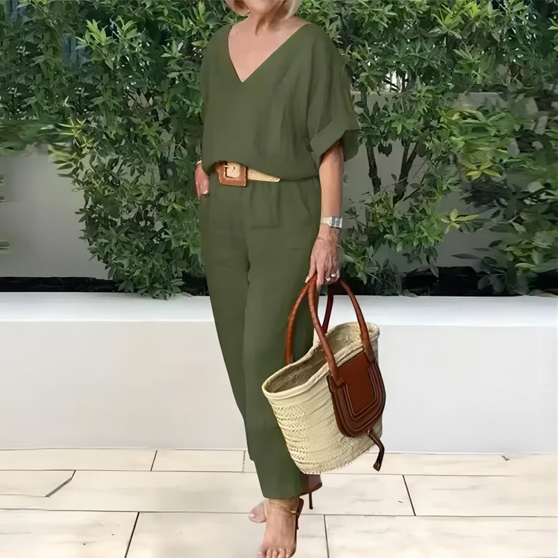 Fließendes Elegantes Damen Zweiteiler Set