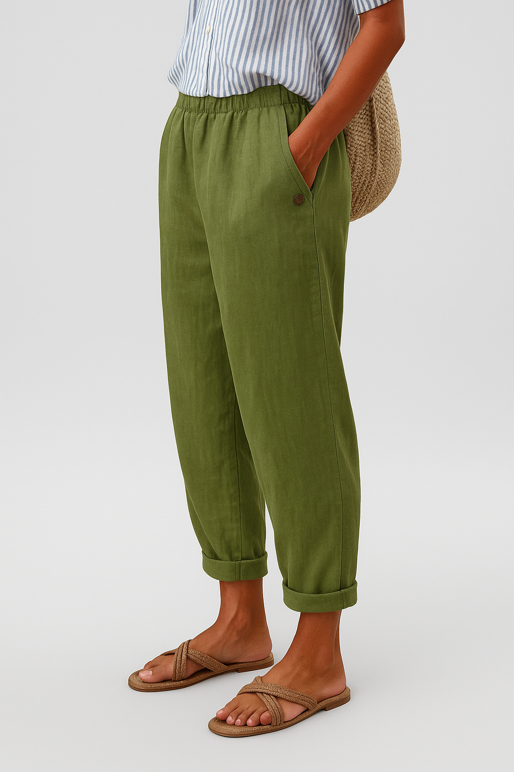 Bequeme Damen Freizeithose mit Taschen