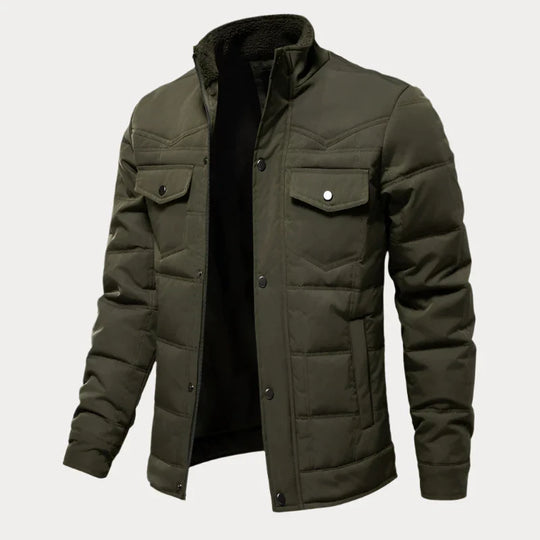 Geknöpfte Steppjacke für Herren