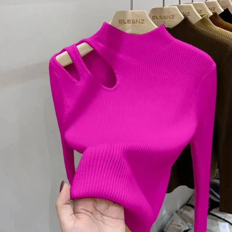 Pulli mit Schlüsselbeinausschnitt für Damen