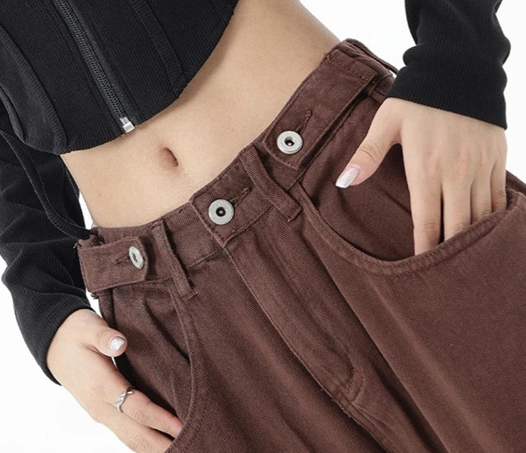 Hochtaillierte Jeans für Damen