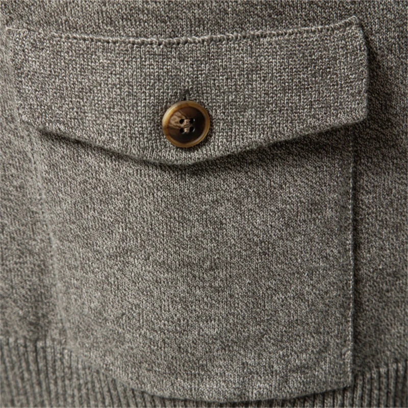 Button-up-Strickjacke für Herren