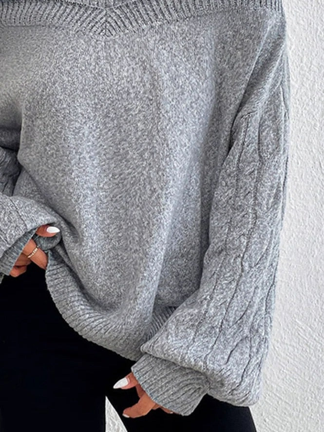 Schicker Pullover mit kaltem Schulter für Damen