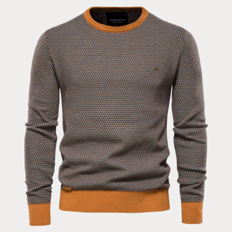 Gespleißter Pullover aus Strick für Herren