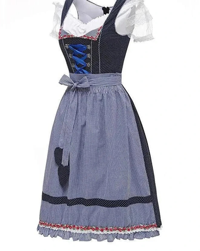 Blaues Dirndl Oktoberfestkleid für Damen