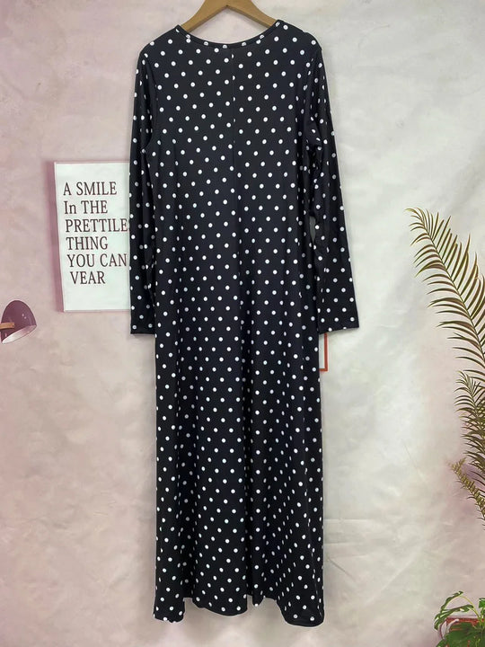 Polka Dots Midikleid für Damen