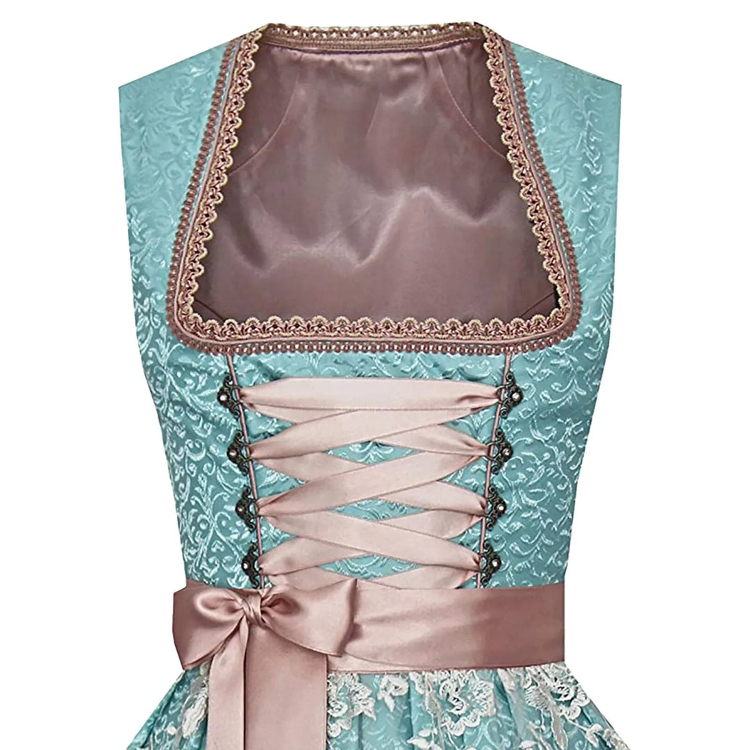 Oktoberfest Dirndl Kleid ohne Ärmel für Damen