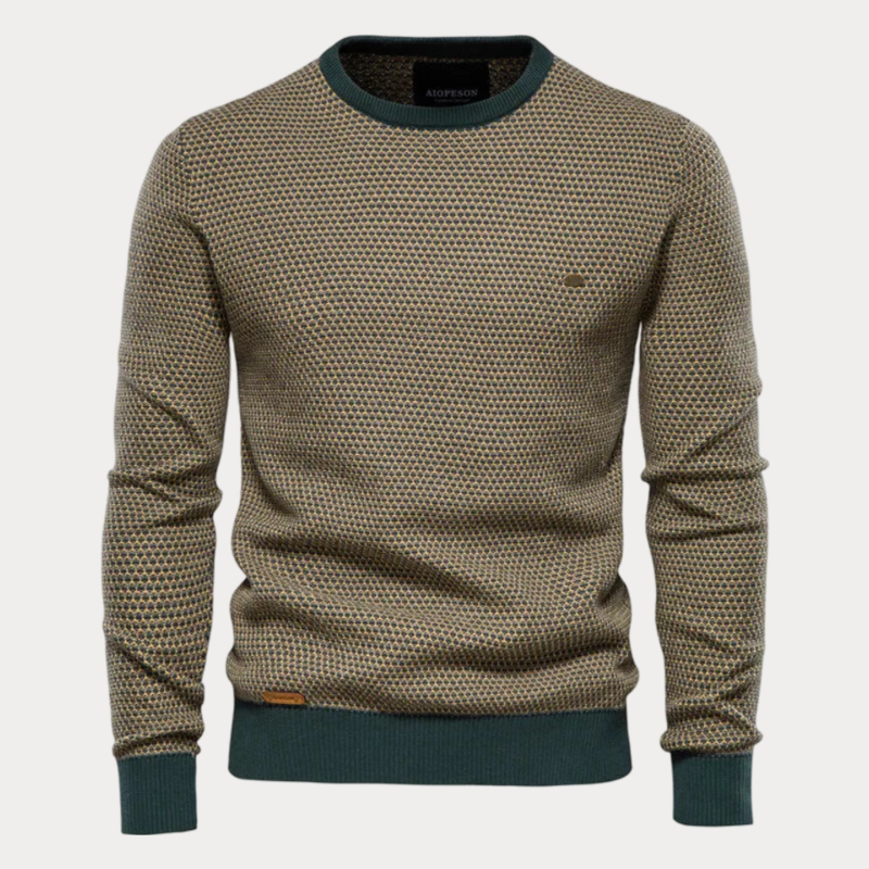 Gespleißter Pullover aus Strick für Herren