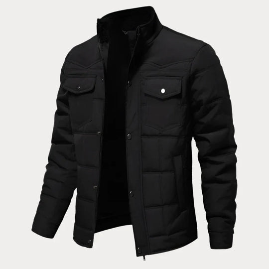 Geknöpfte Steppjacke für Herren