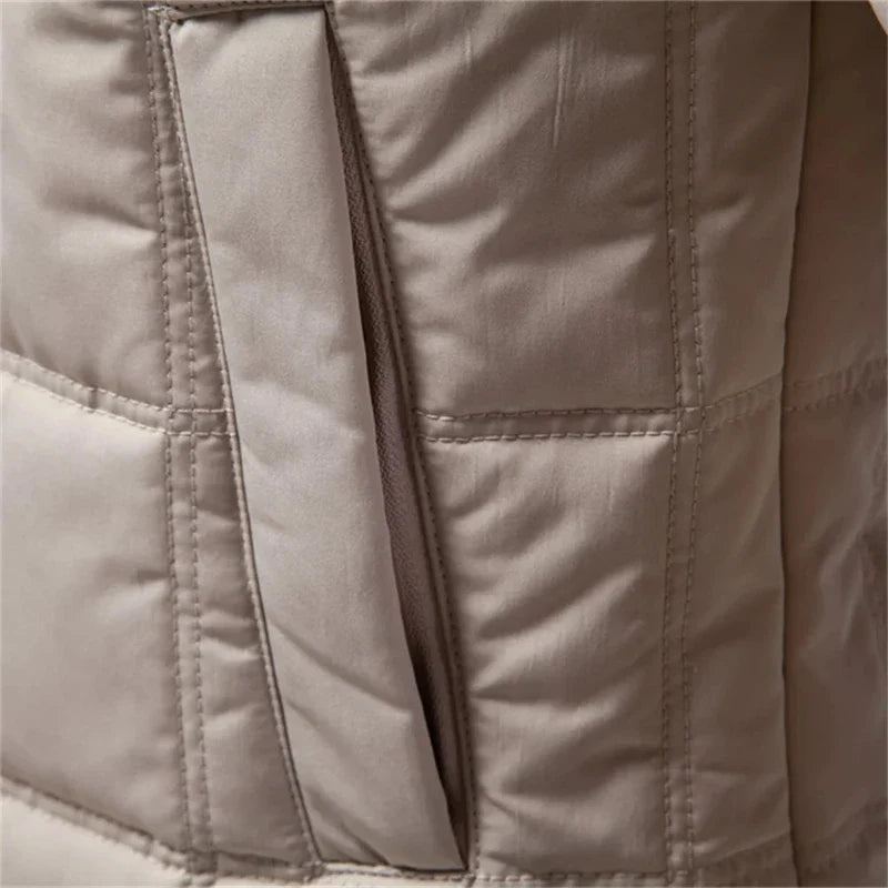Geknöpfte Steppjacke für Herren