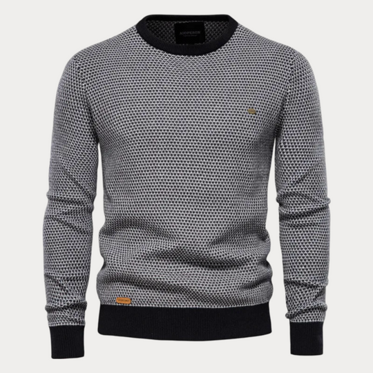 Gespleißter Pullover aus Strick für Herren