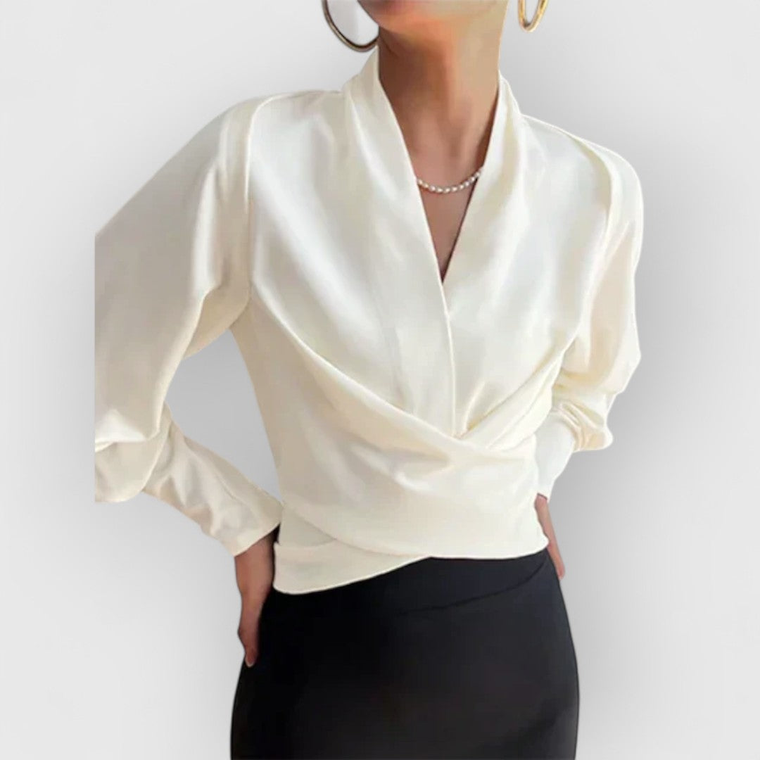 Elegante Damen Bluse mit Puffärmeln