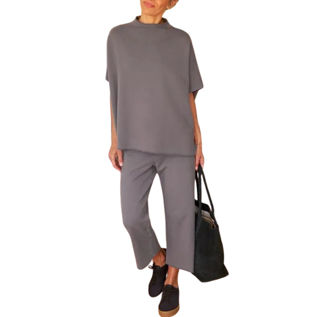 Gemütliches Damen Loungewear Set mit Fledermausärmeln