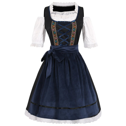 Damen Oktoberfest Dirndl Schulterfreies Kleid