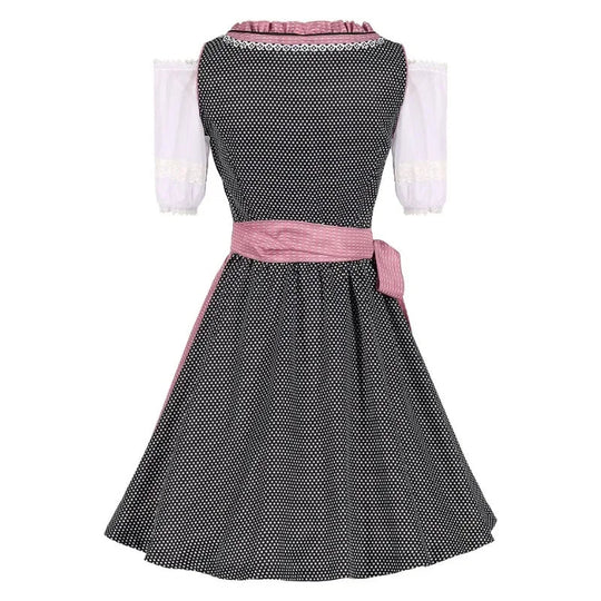 Rosa Dirndl Oktoberfestkleid für Damen