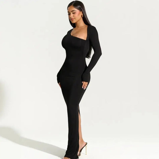 Langärmeliges Kleid für Damen