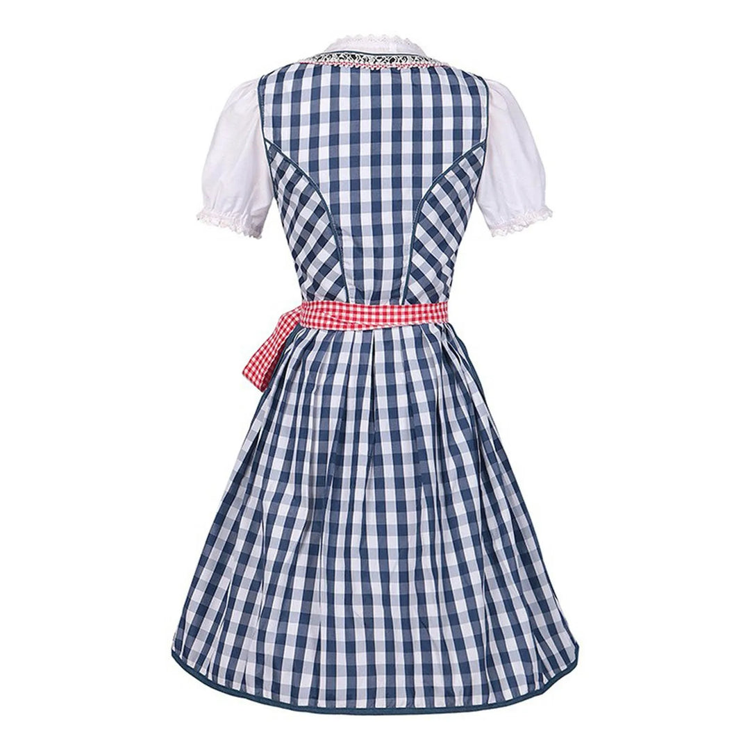 Damen Oktoberfest Dirndlkleid mit quadratischem Ausschnitt