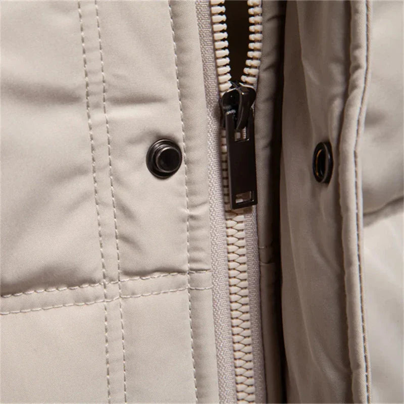 Geknöpfte Steppjacke für Herren