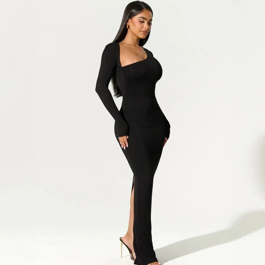 Langärmeliges Kleid für Damen