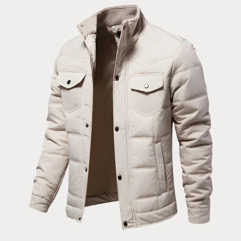 Geknöpfte Steppjacke für Herren