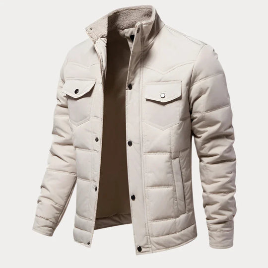 Geknöpfte Steppjacke für Herren