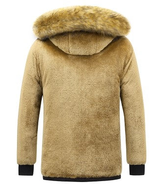 Herren-Winterparka mit abnehmbarer Kapuze