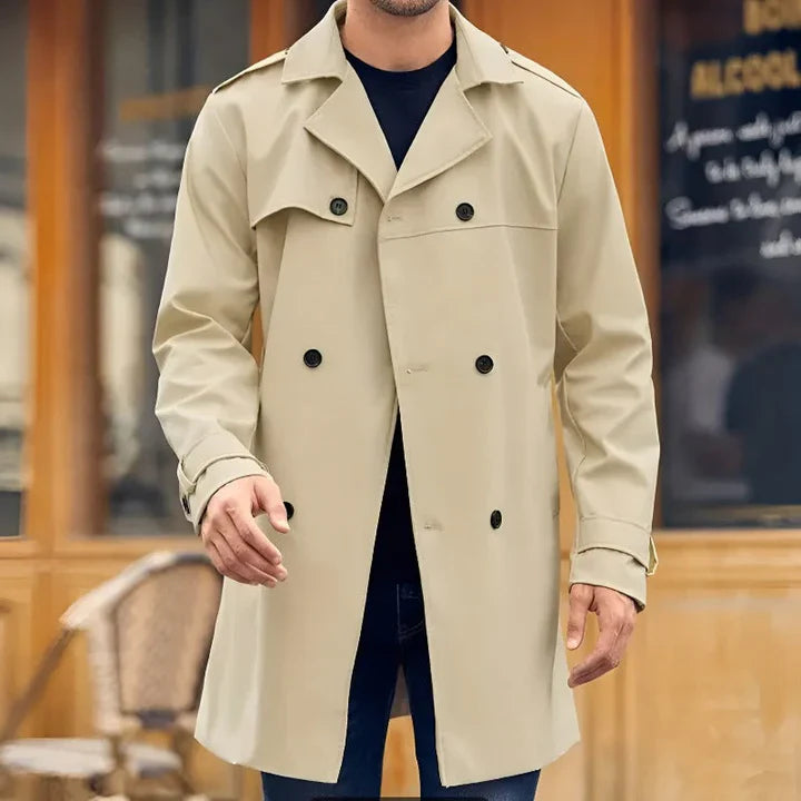 Einreihiger Trenchcoat für Herren