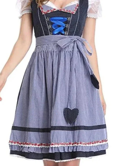 Blaues Dirndl Oktoberfestkleid für Damen