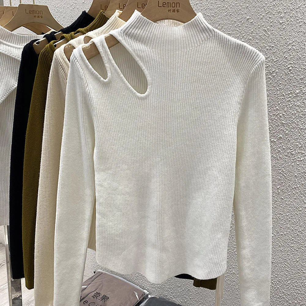 Pulli mit Schlüsselbeinausschnitt für Damen