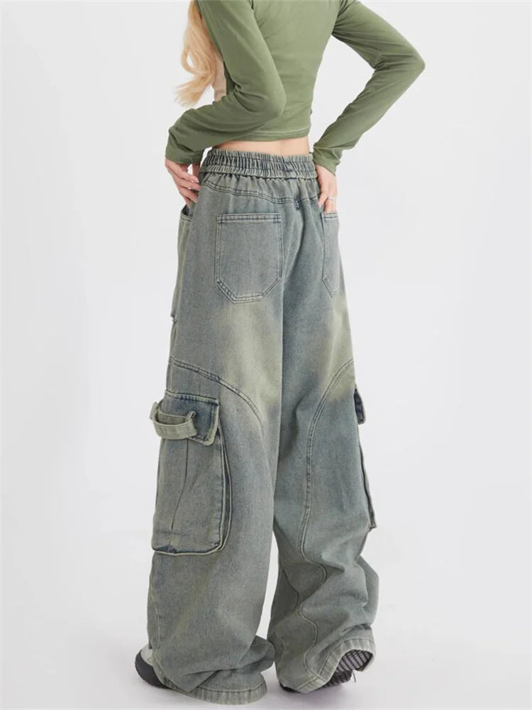 Retro lockere Jeans für Damen