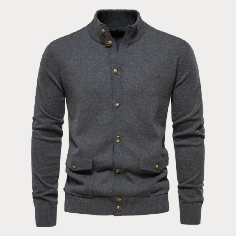 Button-up-Strickjacke für Herren