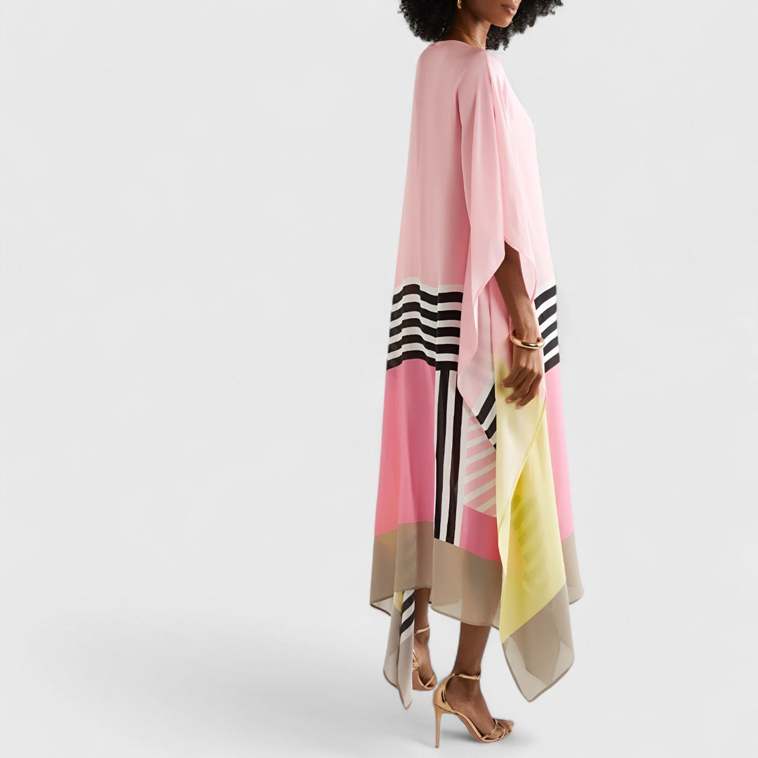Lockeres Geometrisches Damen Kaftan