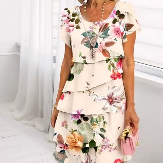 Elegantes Florales Damen Sommerkleid