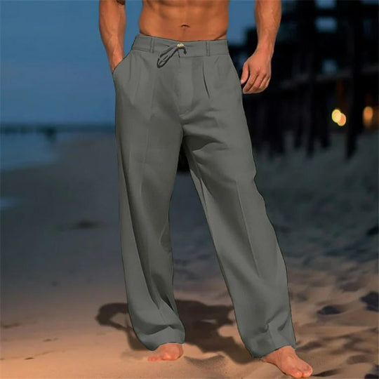 Elegante Herren Leinenhose