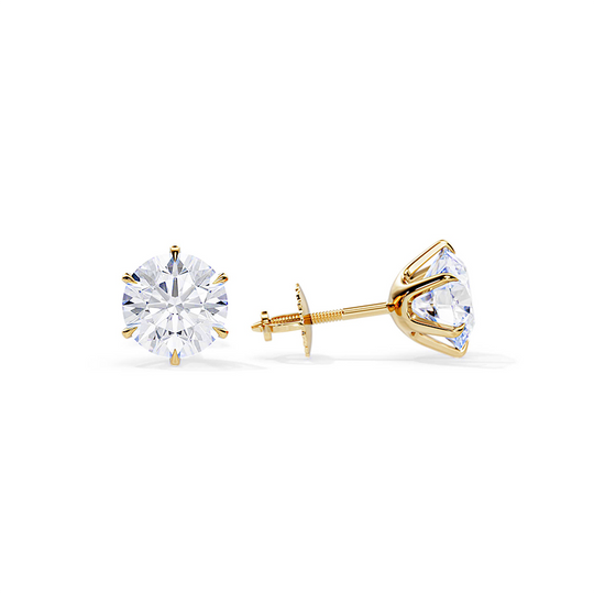 Edle 18k Gold Damen Ohrringe