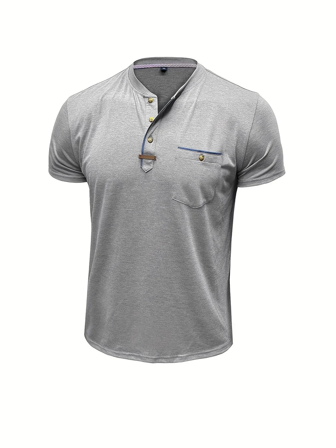 Weiches Basic T-Shirt mit Brusttasche für Herren