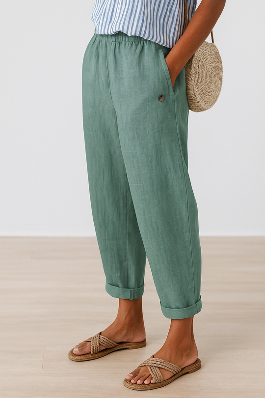 Bequeme Damen Freizeithose mit Taschen